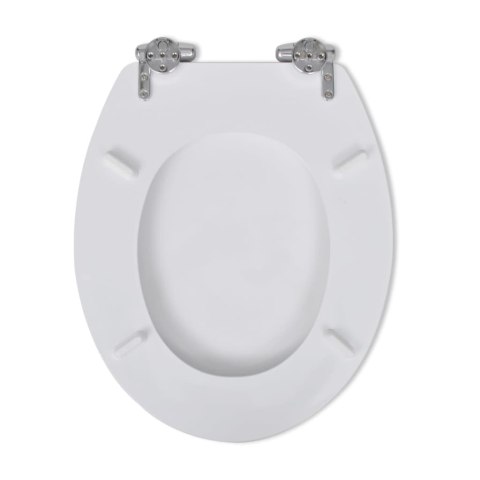  Deski sedesowe wolnoopadające, 2 szt., MDF, białe Lumarko!