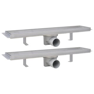  Odpływ prysznicowy liniowy, 2 szt., 530x140 mm, stal nierdzewna Lumarko!