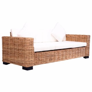  3-osobowa sofa ogrodowa, z naturalnego rattanu Lumarko!