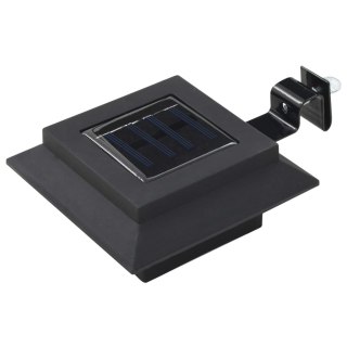  Lampy solarne LED do ogrodu, 12 szt., kwadratowe, 12 cm, czarne Lumarko!