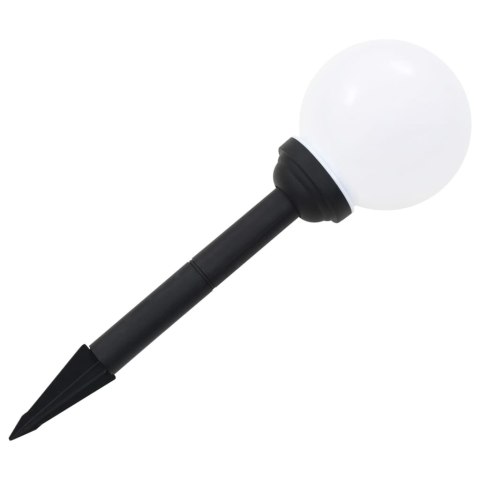  Lampy solarne do ogrodu, 6 szt., LED, kuliste, 20 cm, RGB Lumarko!