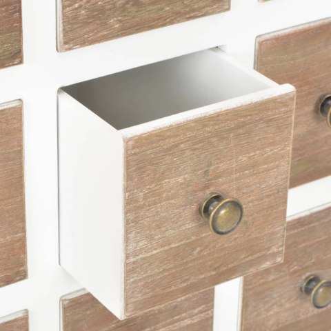  Komoda, biała, 54x30x80 cm, lite drewno Lumarko!