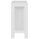  Stolik barowy z półkami, biały, 110 x 50 x 103 cm Lumarko!
