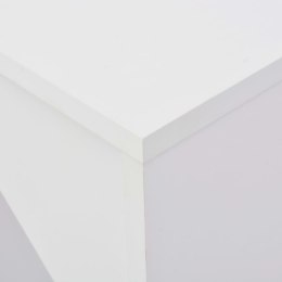  Stolik barowy z ruchomym regałem, biały, 138 x 40 x 120 cm Lumarko!