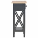  Stolik boczny, czarny, 27x27x65,5 cm, drewniany Lumarko!