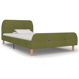  Rama łóżka, zielona, tapicerowana tkaniną, 90 x 200 cm Lumarko!
