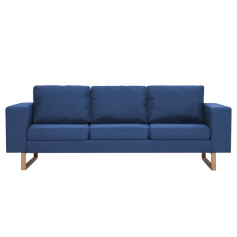  3-osobowa sofa tapicerowana tkaniną, niebieska Lumarko!