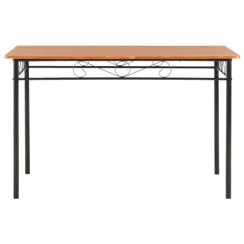  7-częściowy zestaw mebli do jadalni, MDF i stal, brązowy Lumarko!