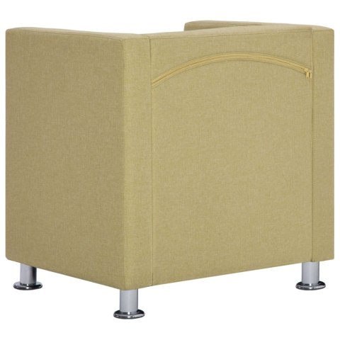  Fotel kubik, zielony, tkanina Lumarko!