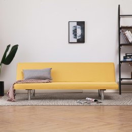  Sofa, rozkładana, żółta, poliester Lumarko!