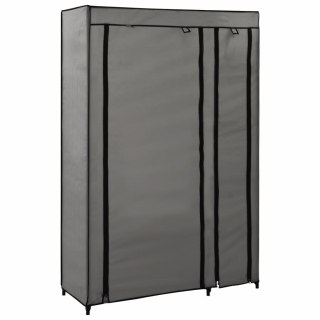  Składane szafy, 2 szt., szare, 110 x 45 x 175 cm, tkanina Lumarko!