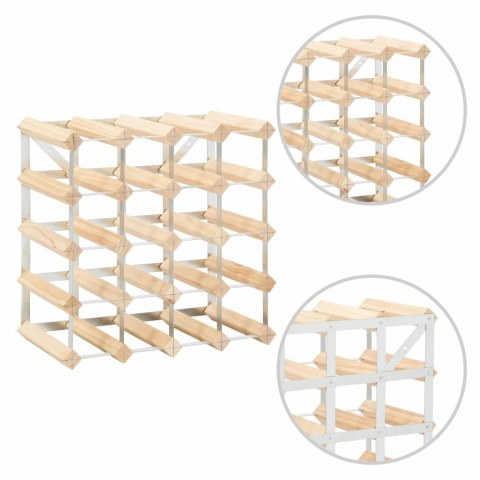  Stojak na 20 butelek wina, lite drewno sosnowe Lumarko!