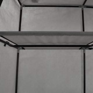  Szafa z przegrodami i drążkami, szara, 150x45x175 cm, tkanina Lumarko!