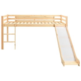 Wysoka rama łóżka dziecięcego, zjeżdżalnia i drabinka, 97x208cm Lumarko!