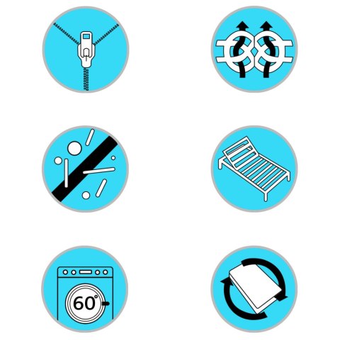  Nakładka na materac, 140x200 cm, zimna pianka, 6 cm Lumarko!