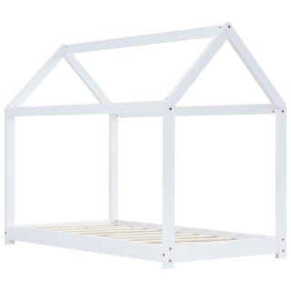  Rama łóżka dziecięcego, biała, lite drewno sosnowe, 70 x 140 cm Lumarko!