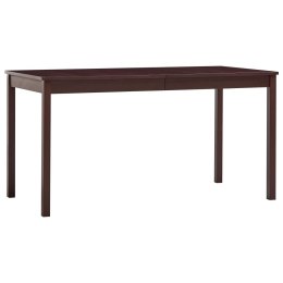 Stół do jadalni, ciemny brąz, 140 x 70 x 73 cm, drewno sosnowe Lumarko!