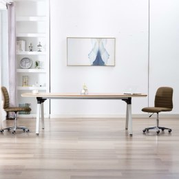  Krzesła stołowe, 2 szt., brązowe, tapicerowane tkaniną Lumarko!