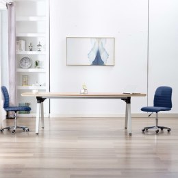  Krzesła stołowe, 2 szt., niebieskie, tapicerowane tkaniną Lumarko!