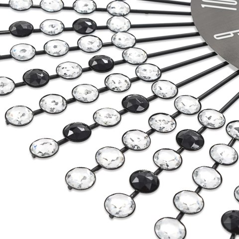  Zegar ścienny, metal, 43 cm, czarny Lumarko!