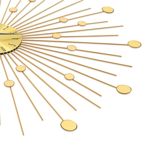  Zegar ścienny, metal, 70 cm, złoty Lumarko!