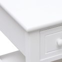  Stolik boczny, biały, 40 x 40 x 40 cm, drewno paulownia Lumarko!