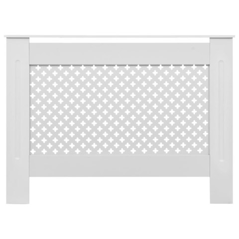  Osłona na kaloryfer, biała, 112 x 19 x 81,5 cm, MDF Lumarko!