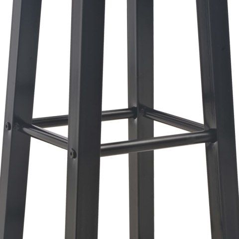  Stołki barowe, 2 szt., czarne, MDF Lumarko!