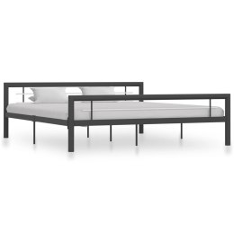  Rama łóżka, szaro-biała, metalowa, 180x200 cm Lumarko!