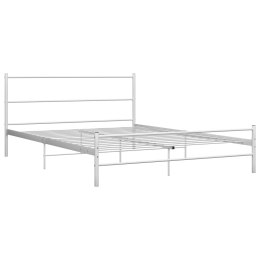 Lumarko Rama łóżka, biała, metalowa, 140 x 200 cm