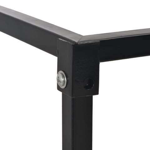  Stojak na drewno z podstawą, czarny, 37x37x113 cm, stalowy Lumarko!