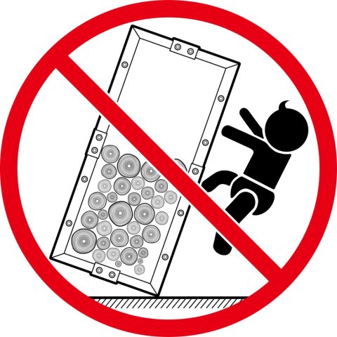  Stojak na drewno z podstawą, czarny, 37x37x113 cm, stalowy Lumarko!