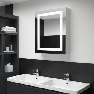  Szafka łazienkowa z lustrem i LED, 50 x 13 x 70 cm Lumarko!