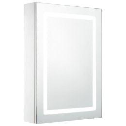 Lumarko Szafka łazienkowa z lustrem i LED, 50 x 13 x 70 cm