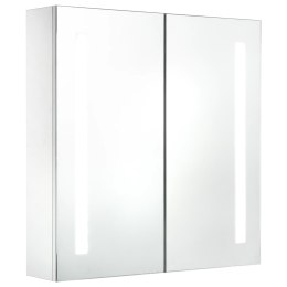 Lumarko Szafka łazienkowa z lustrem i LED, 62 x 14 x 60 cm