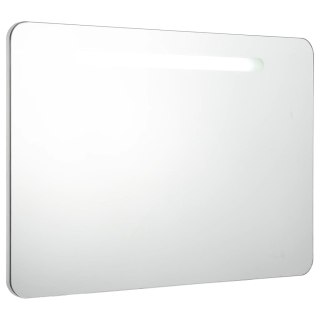  Szafka łazienkowa z lustrem i LED, 80 x 11 x 55 cm Lumarko! XXX