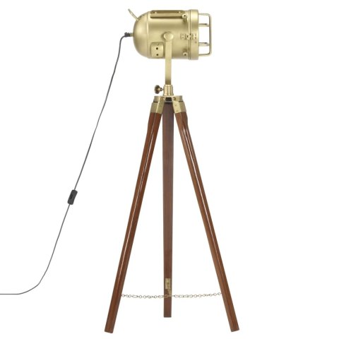  Lampa podłogowa na trójnogu, lite drewno mango, 97 cm Lumarko!