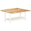  Rozkładany stolik kawowy, biały, 90x(45-90)x45 cm, drewno mango Lumarko!