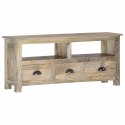  Szafka pod TV, 110x30x50 cm, lite drewno mango Lumarko!