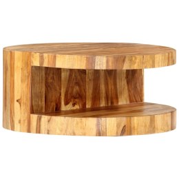  Okrągły stolik kawowy, 65x30 cm, lite drewno sheesham Lumarko!