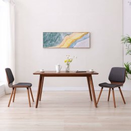  Krzesła stołowe, 2 szt., szare, tapicerowane tkaniną Lumarko!