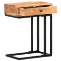  Stolik boczny w kształcie U, 45x30x61 cm, lite drewno akacjowe Lumarko!