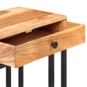  Stolik boczny w kształcie U, 45x30x61 cm, lite drewno akacjowe Lumarko!