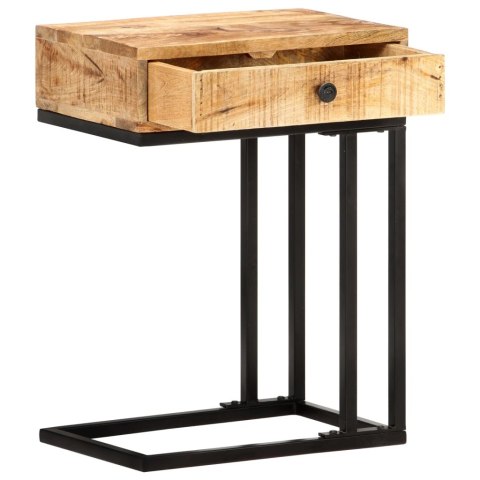  Stolik boczny w kształcie U, 45x30x61 cm, lite drewno mango Lumarko!