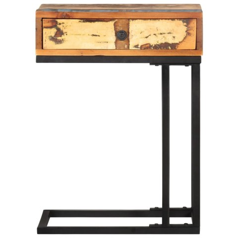  Stolik boczny w kształcie U, 45x30x61 cm, lite drewno z odzysku Lumarko!