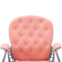  Obrotowe krzesło biurowe, różowe, sztuczna skóra Lumarko!