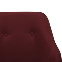 Fotel bujany, winna czerwień, tapicerowany tkaniną Lumarko!