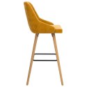  Krzesła barowe, 2 szt., żółte, obite aksamitem Lumarko!