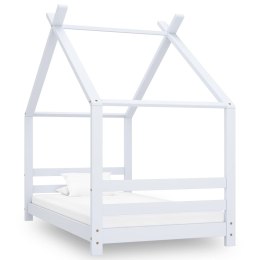 Lumarko Rama łóżka dziecięcego, biała, lite drewno sosnowe, 80 x 160 cm
