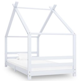 Lumarko Rama łóżka dziecięcego, biała, lite drewno sosnowe, 90 x 200 cm